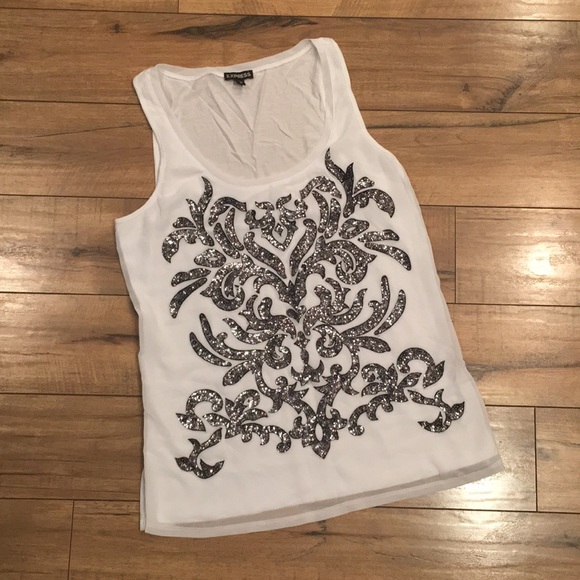 Express Tops - Express Sequin Tank